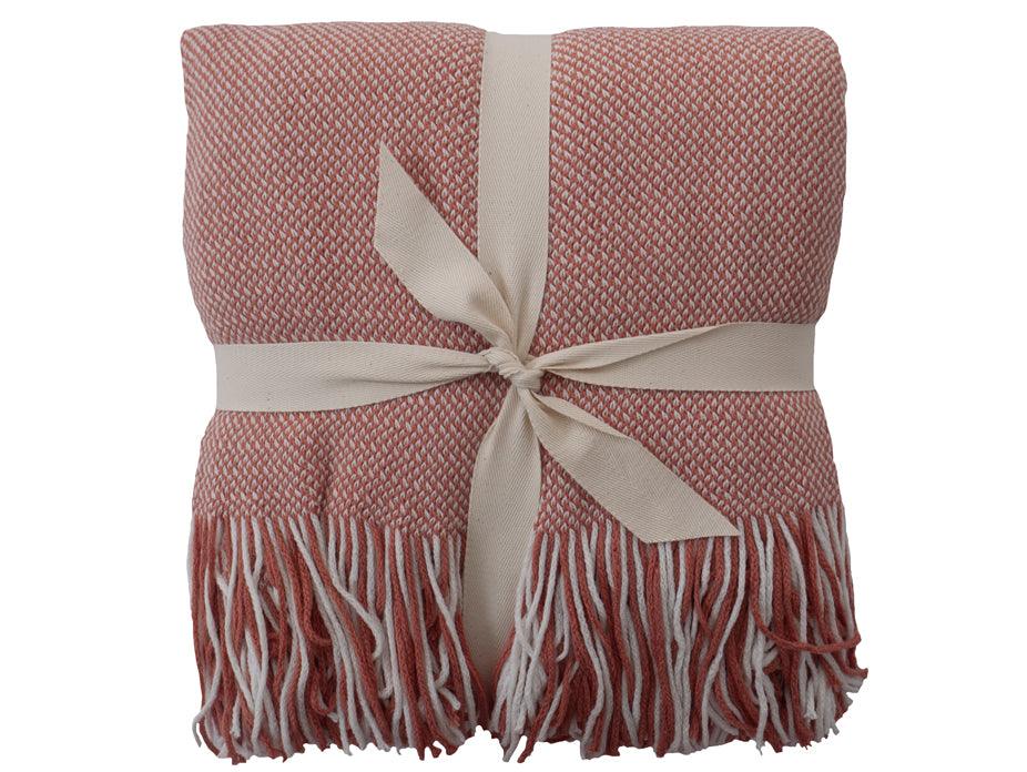 Clarence Coral Throw Harvey Furnishings