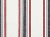 Java Stripe Wine/Grey Lined Eyelet Curtains - Harvey Furnishings
