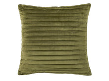  Pintuck Velvet Olive Cushion Cover - Harvey Furnishings