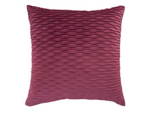  Wave Velvet Claret Cushion Cover - Harvey Furnishings
