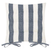 Hahei Stripe Chair Pad - Navy