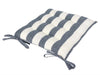 Hahei Stripe Chair Pad - Navy