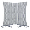Hahei Stripe Chair Pad - Navy