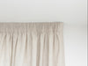 100% Linen Lined Natural Pencil Pleat Curtains