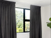 Opito Blockout Pencil Pleat Curtains - Graphite
