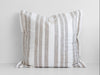 Laguna Stripe Filled Cushion - Beige/White