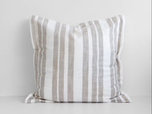  Laguna Stripe Filled Cushion - Beige/White