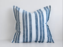  Laguna Stripe Filled Cushion - Peacock/White