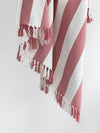 Coronado Stripe Throw - Brick/White