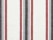  Java Stripe Fabric 140cm - Wine/Grey