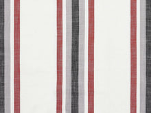  Java Stripe Fabric 140cm - Wine/Grey