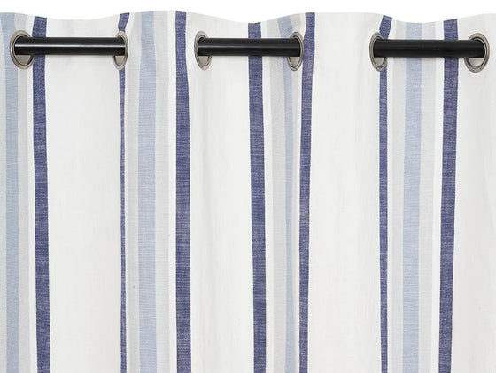 Java Stripe Fabric 140cm - Blue