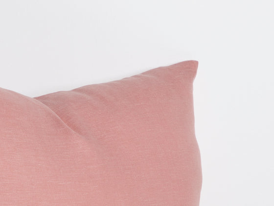 Maia Linen Filled Cushion - Blush