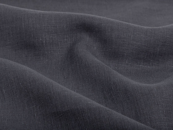 Maia Linen Filled Cushion - Charcoal