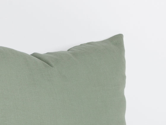 Maia Linen Filled Cushion - Leaf