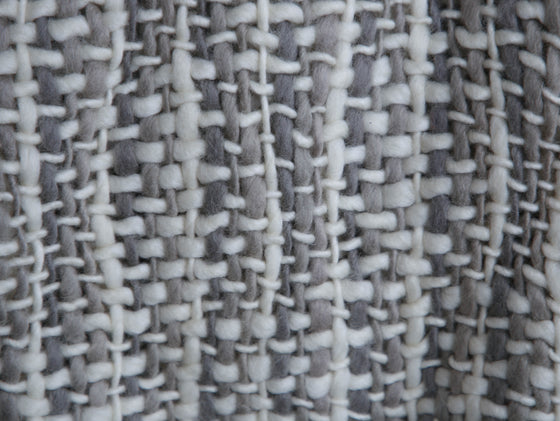 Malabar Throw - White/Grey