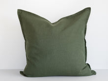  Ava Linen Filled Cushion - Moss