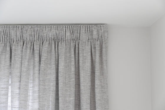 Nicosia Lined Pencil Pleat Curtains - Gris