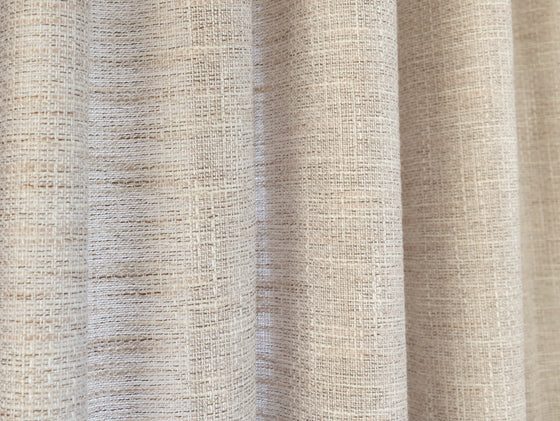 Nicosia Lined Pencil Pleat Curtains - Oyster