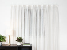  Raglan Stripe Sheer Curtains - Linen