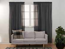  Rhapsody Charcoal Sheer Curtains