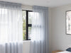 Sumner Stripe Sheer Readymade Curtains - Blue