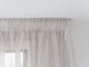 Sumner Stripe Sheer Readymade Curtains - Natural