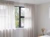 Sumner Stripe Sheer Readymade Curtains - Natural