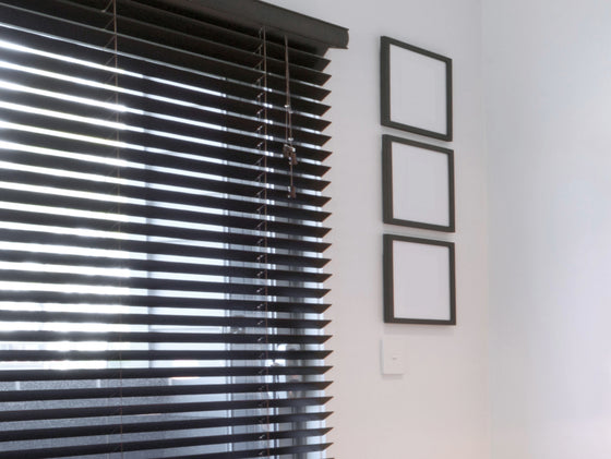 WW 35mm Timber Venetian Blind - Black