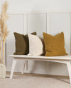 Bardot Filled Cushion - Olive