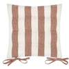 Hahei Stripe Chair Pad - Rust