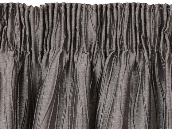 Ashford Grey Lined Pencil Pleat Curtains - Harvey Furnishings