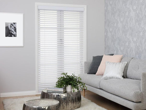 White Cedar Wooden Venetian Blinds 46mm Slat 