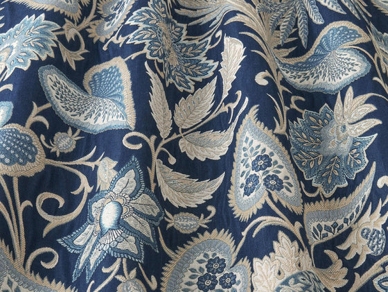 Etienne Sapphire Fabric - Harvey Furnishings