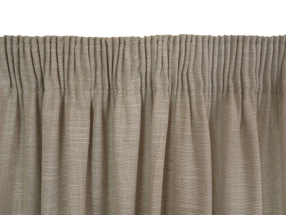 Stonehaven Flax Lined Pencil Pleat Curtains