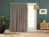 Stonehaven Licorice Lined Pencil Pleat Curtains