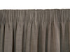 Stonehaven Licorice Lined Pencil Pleat Curtains