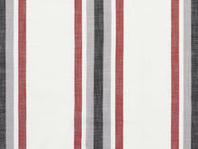  Java Stripe Wine/Grey Lined Pencil Pleat Curtains - Harvey Furnishings