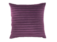  Pintuck Velvet Aubergine Cushion Cover - Harvey Furnishings