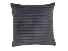  Pintuck Velvet Grey Cushion Cover - Harvey Furnishings