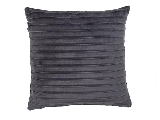 Pintuck Velvet Grey Cushion Cover - Harvey Furnishings