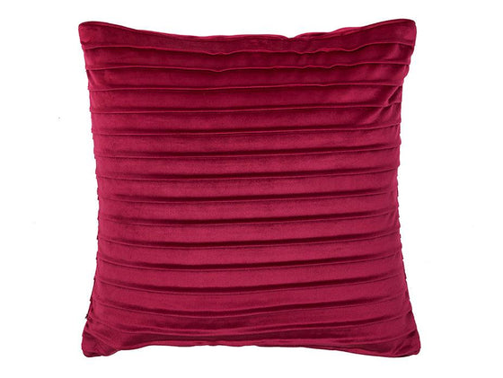 Pintuck Velvet Merlot Cushion Cover - Harvey Furnishings