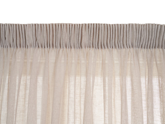 Rhapsody Beige Sheer Curtains