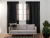 Rhapsody Black Sheer Curtains