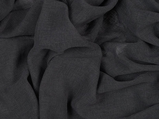 Rhapsody 315cm Charcoal Voile Fabric - Harvey Furnishings