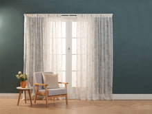  Sarasota Bisque Sheer Pencil Pleat Curtains