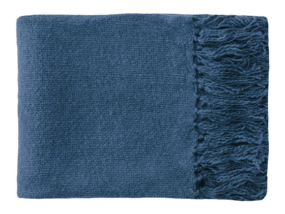 Serenade Ink Blue Throw - Harvey Furnishings
