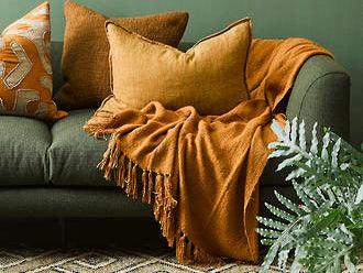 Serenade Nutmeg Throw - Harvey Furnishings