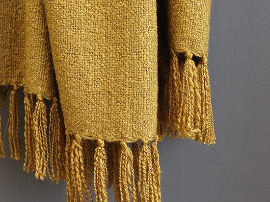 Serenade Turmeric Throw - Harvey Furnishings