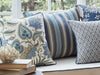 Simta Sapphire Fabric - Harvey Furnishings